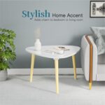 Modern Round Coffee Table for Living Room | Compact Side Table for Sofa & Bedroom